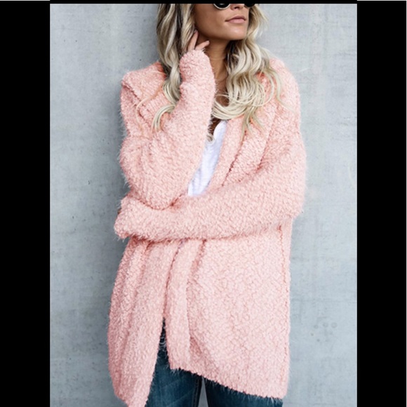 ✨LAST ONE✨Blush chunky knit popcorn cardigan - Picture 6 of 7